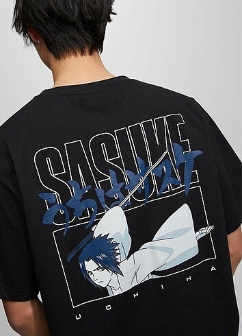l Beden Siyah sasuke t-shirt
