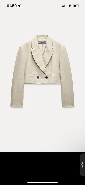 xs Beden Zara Kısa Blazer Ceket
