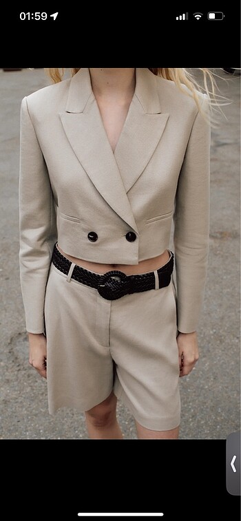 Zara Zara Kısa Blazer Ceket