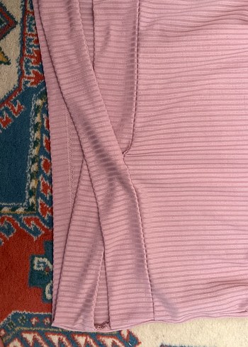 m Beden pembe Renk Kız Çocuk Pembe Triko Kolsuz Üst