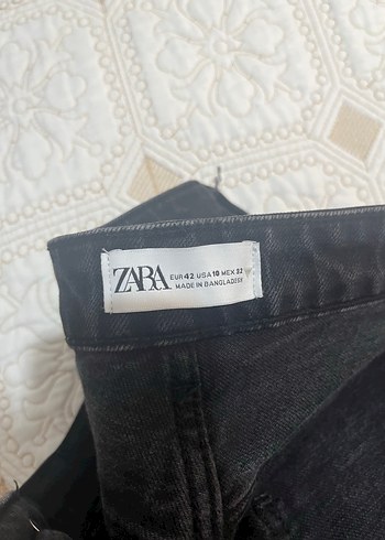 Zara Zara Kadın Siyah Straight leg Jean