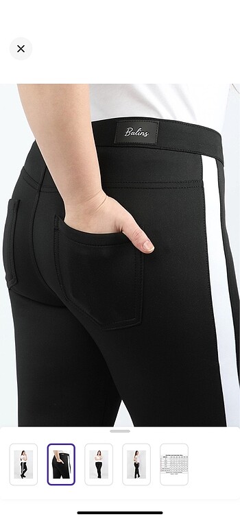 Bally Büyük beden scuba kumaş esnek pantolon