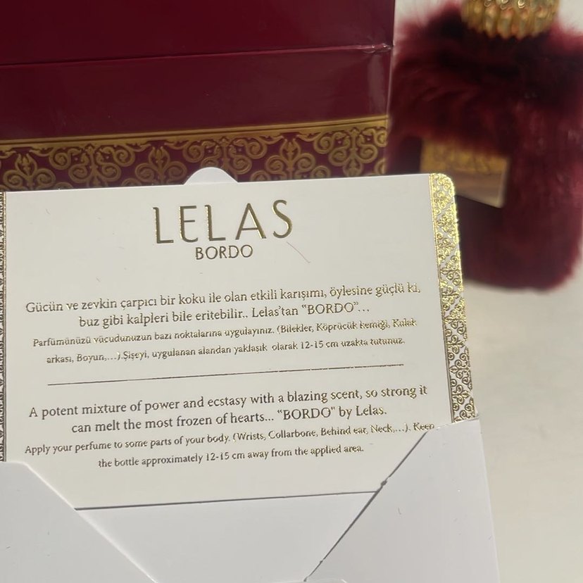 Lelas Bordo Kadın Parfümü 100 ml - Görsel 4