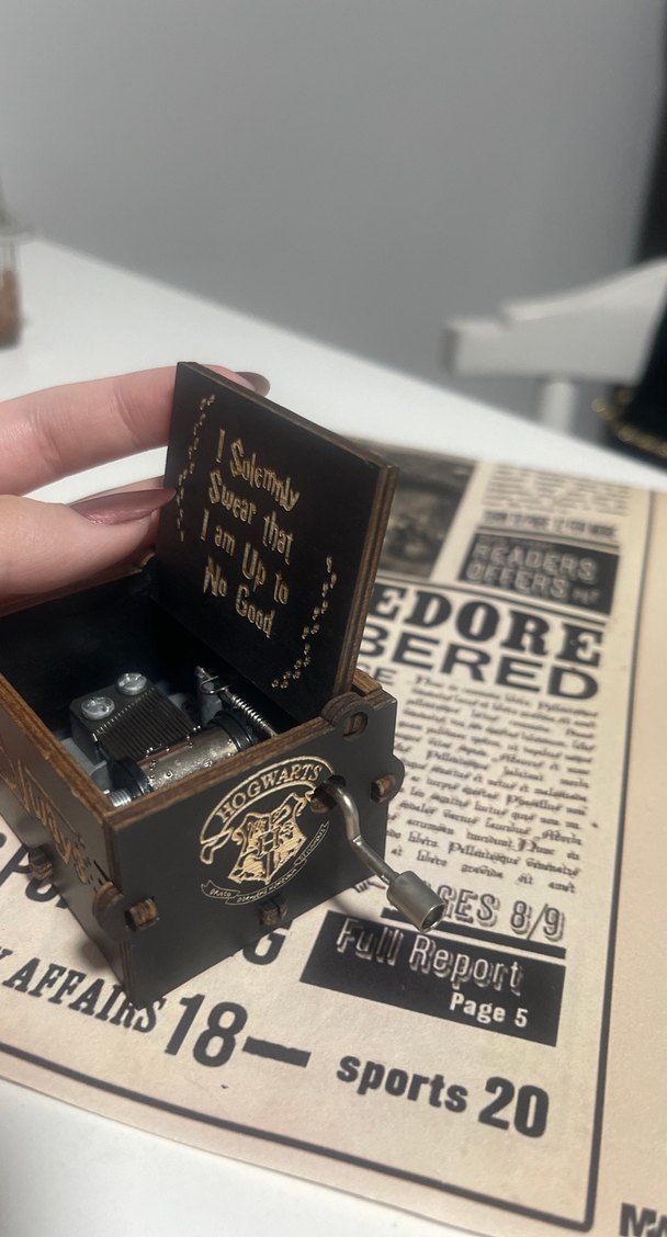 Harry Potter Ahşap Müzik Kutusu - Görsel 3