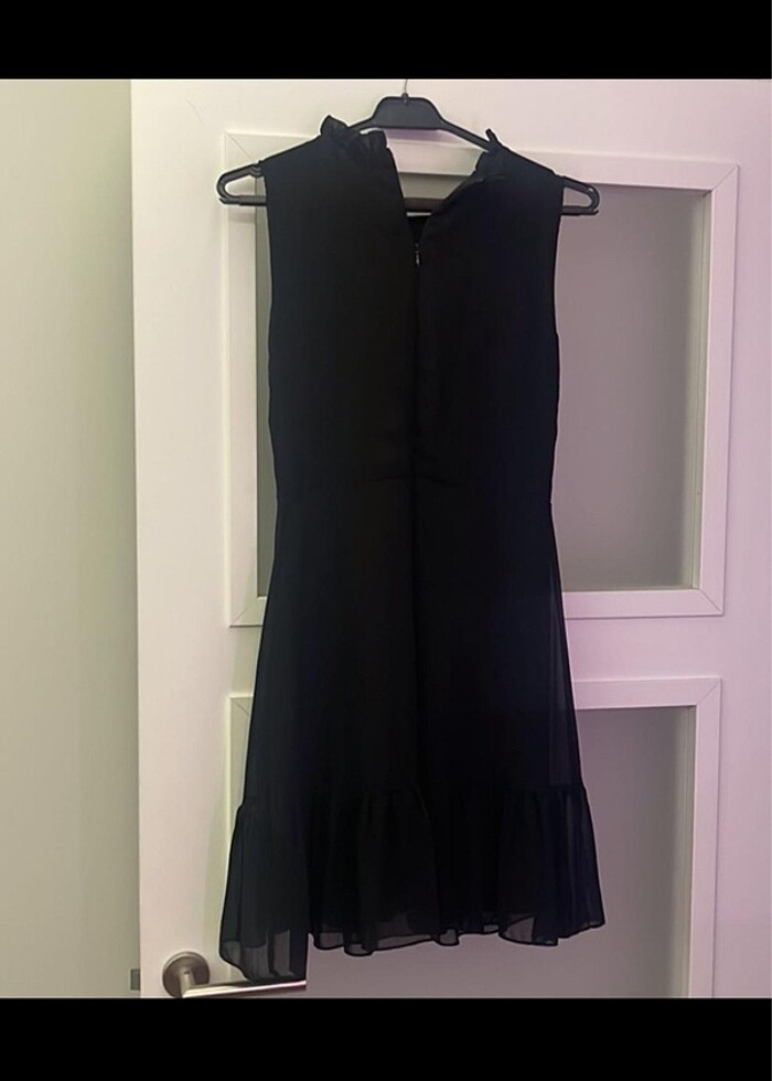 Trendyol Siyah Tül Elbise - Görsel 4