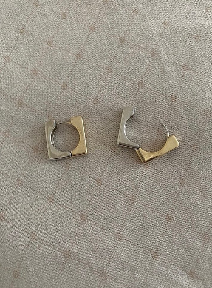 Üçlü çelik küpeler - Görsel 4