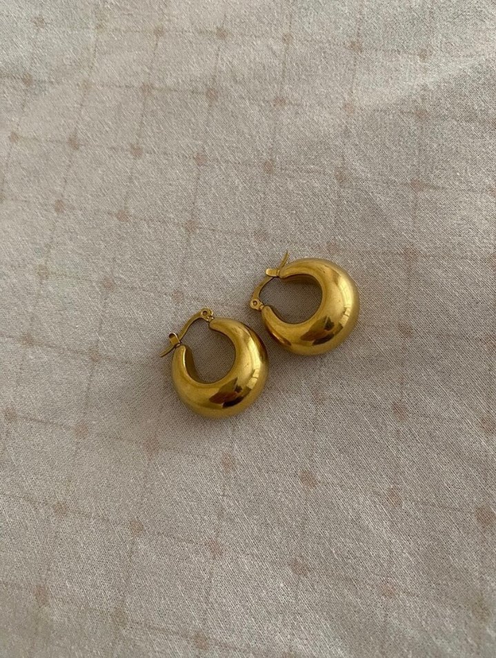 Üçlü çelik küpeler - Görsel 2