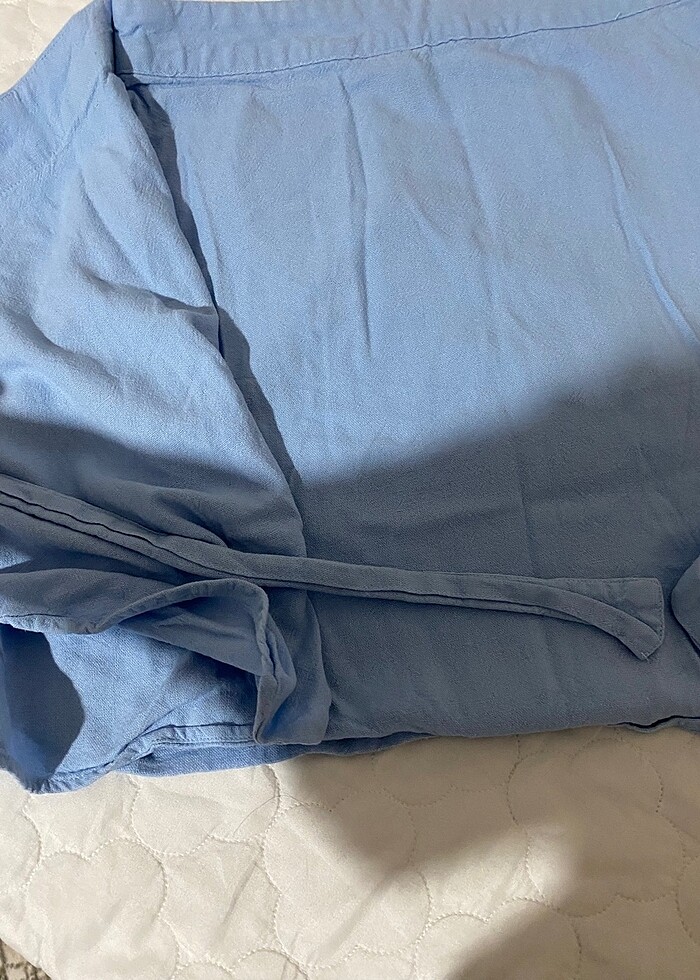 Önden ekstra bağlamalı etek - Görsel 3