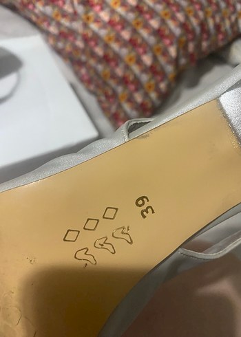 Gri taşlı  Stiletto Kadın Abiye Ayakkabı - Görsel 2