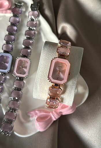 swarovski Swarovski pembe saat