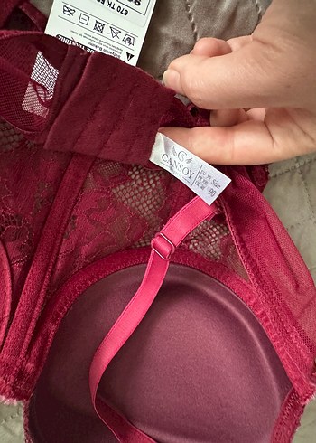 diğer Beden pembe Renk Dantelli Koyu Pembe Strappy Sütyen