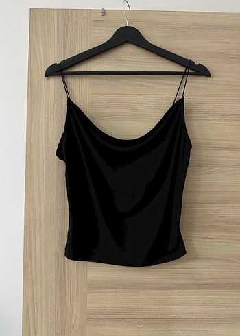 Siyah Drapeli Mini Straplez Kadın Atlet