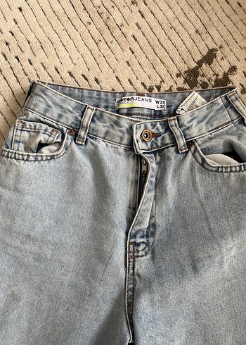 Gri Bol Kesim Midi Kadın Jean - Görsel 2