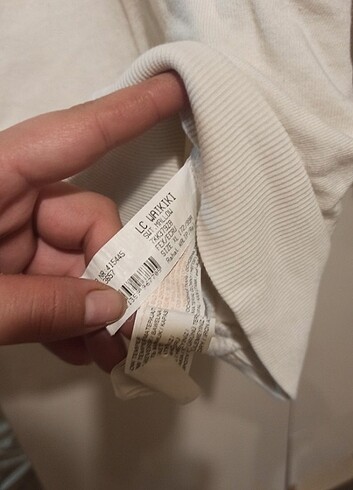 xl Beden Krem sweat arka detayli
