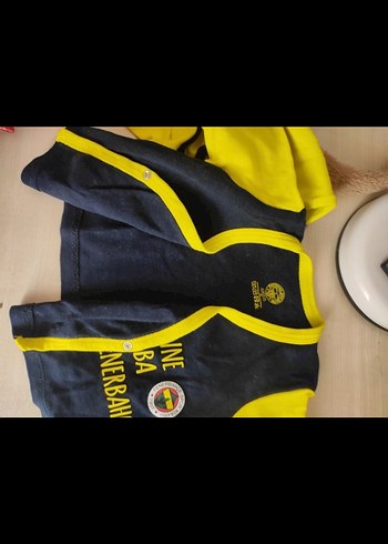 Fenerbahçe Baskılı Sarı Bebek Body - Görsel 2
