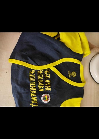 Fenerbahçe Baskılı Sarı Bebek Body - Görsel 3