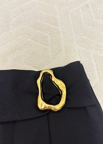 s Beden siyah Renk Kemerli Siyah Mini Etek