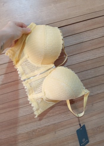 Sarı vintage Bohem Mini Sütyen Büstiyer - Görsel 6