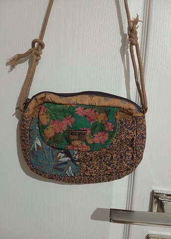 Beden kahverengi Renk Old Cotton Bohem Kadın Çanta