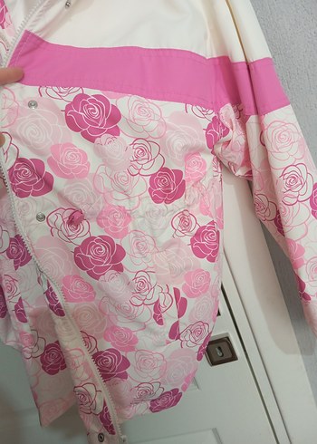 Pembe Baskılı Yağmurluk - Görsel 7