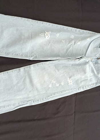 s Beden mavi Renk Kadın Mavi Regular Fit Midi Kot Pantolon