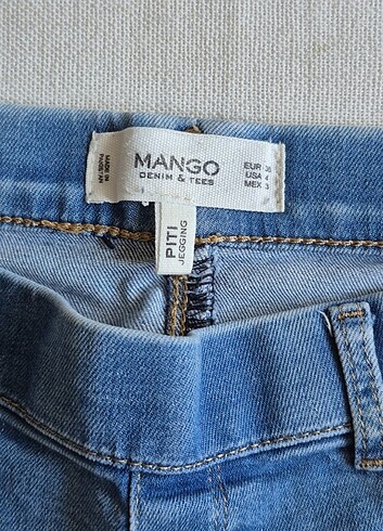 36 Beden mavi Renk Mango jeans skinny pantolon