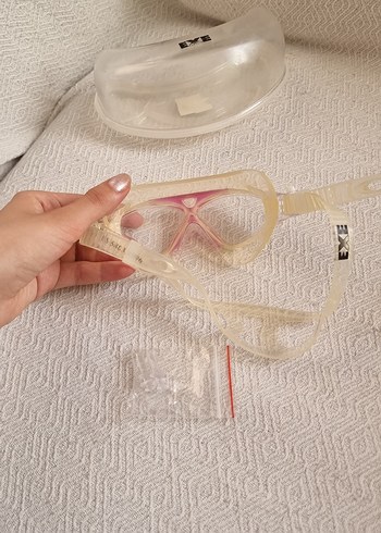 Standart Beden Beden Şeffaf Beyaz Çocuk Yüzücü Gözlüğü