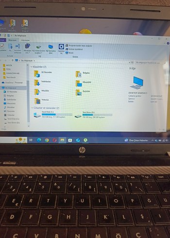 Gri HP Laptop - Görsel 5