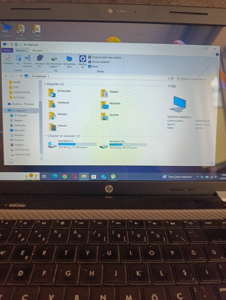 Gri HP Laptop - Görsel 5