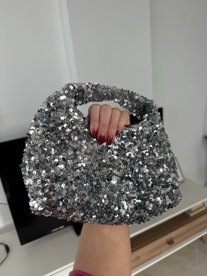 H&M pullu çanta - Görsel 4