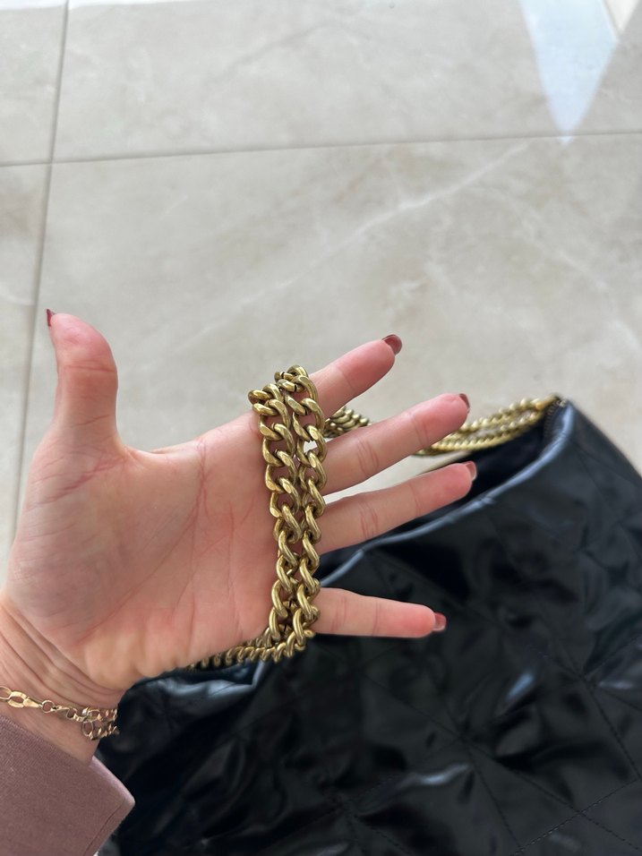 Mango Deri Zincir Detaylı Kadın Çanta - Görsel 4