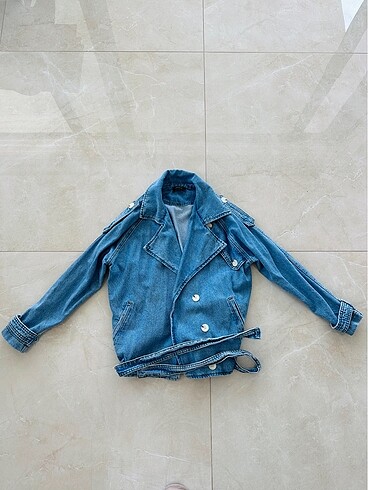 Denim Trençkot