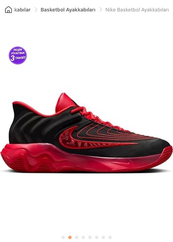 Nike Kırmızı Siyah Basketbol Ayakkabısı - Görsel 2