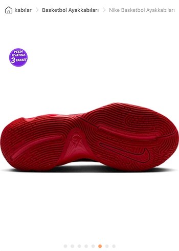 Nike Kırmızı Siyah Basketbol Ayakkabısı - Görsel 6