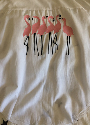 universal Beden gömlek flamingo islemeli