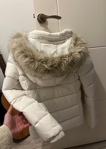 Tommy hilfiger beyaz kaz tüyü mont - Görsel 6