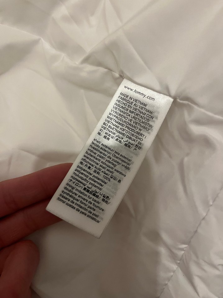 Tommy hilfiger beyaz kaz tüyü mont - Görsel 4