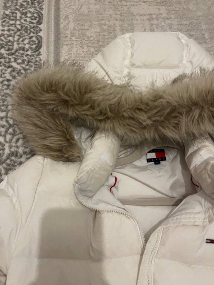 Tommy hilfiger beyaz kaz tüyü mont - Görsel 5