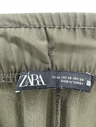 xs Beden haki Renk Zara Düz Kesim %70 İndirimli.