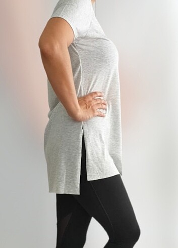 s Beden gri Renk #Gri basic t-shirt