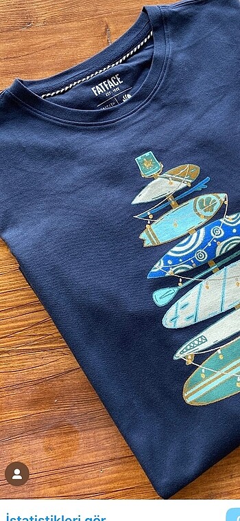 3xl Beden lacivert Renk Fat Face Tshirt