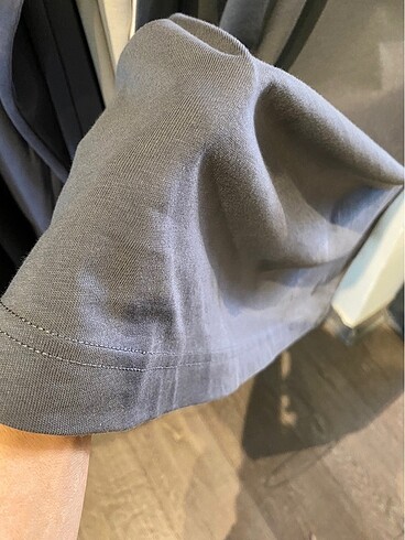 46 Beden gri Renk Hm Oversize Gri Basic Tişört