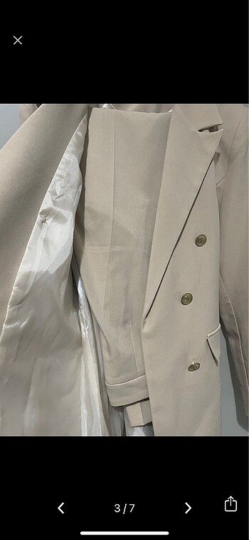 l Beden Blazer Ceket Pantolon Takım