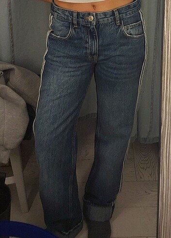 s Beden mavi Renk Pull&Bear Orta Bel Jean