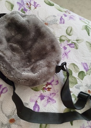 Bordo Deri Kadın Çanta Tokalı Vintage - Görsel 5