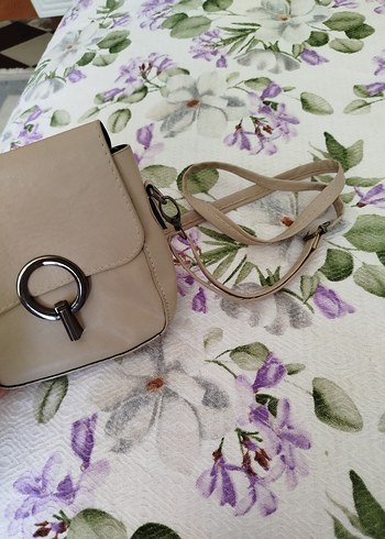 Bordo Deri Kadın Çanta Tokalı Vintage - Görsel 6