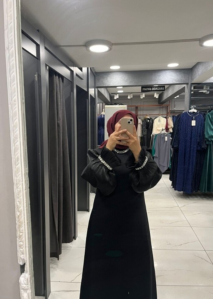 Kiralık tesettür abiye - Görsel 2