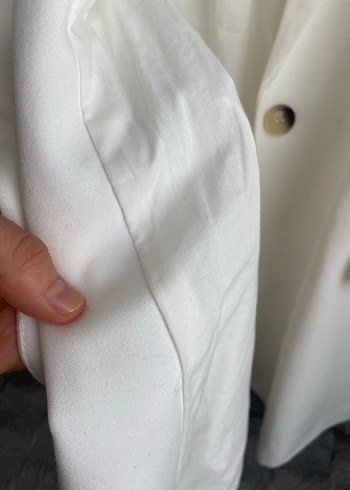 s Beden Beyaz Kadın Blazer