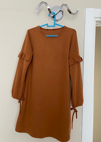 LC Waikiki Kahverengi Kadın Süet Tunik