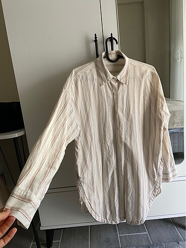 36 Beden Çizgili oversize tunik